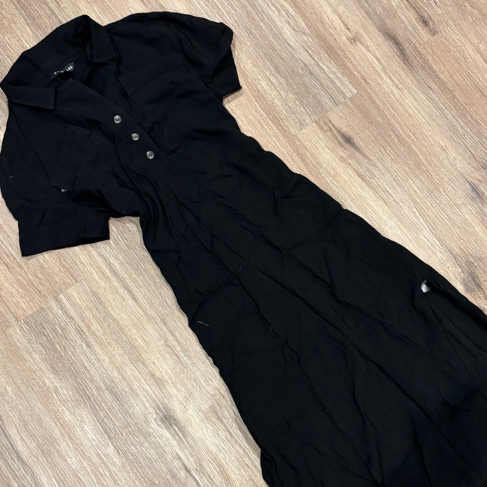 Whistles Black Dress With Slits